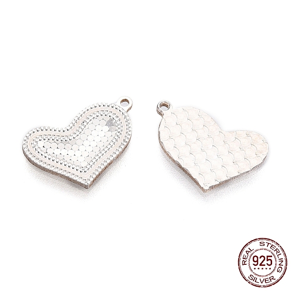 PandaHall 925 Sterling Silver Charms, Heart, for Valentine's Day, Silver, 9x14x1mm, Hole: 0.9mm Sterling Silver Heart
PandaHall 925 Sterling Silver Charms, Heart, for Valentine's Day, Silver, 9x14x1mm, Hole: 0.9mm Sterling Silver Heart