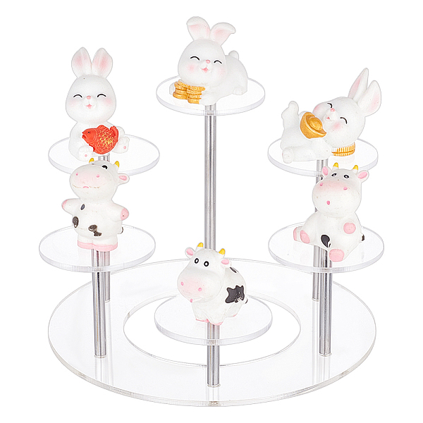 PandaHall 6-Tier Acrylic Action Figure Display Risers, Round Tiered Jewelry Organizer Holder, for Nail Polish, Doll, Cosmetic Display, Clear...
PandaHall 6-Tier Acrylic Action Figure Display Risers, Round Tiered Jewelry Organizer Holder, for Nail Polish, Doll, Cosmetic Display, Clear...