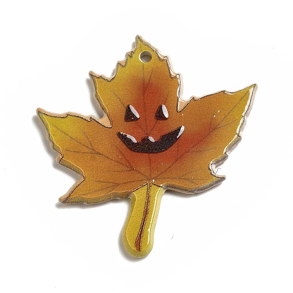 PandaHall Halloween Printed Acrylic Pendants, Maple Leaf Pattern, 36.8x35x2.7mm, Hole: 2mm Acrylic Leaf
PandaHall Halloween Printed Acrylic Pendants, Maple Leaf Pattern, 36.8x35x2.7mm, Hole: 2mm Acrylic Leaf