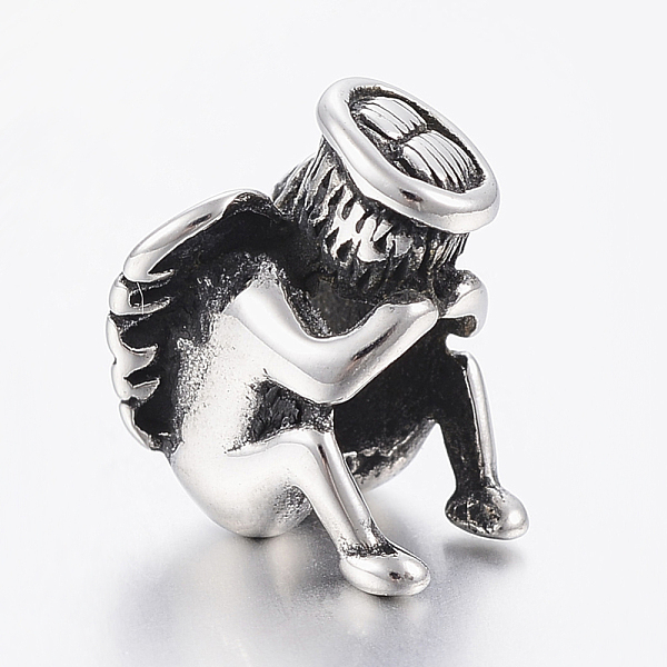 PandaHall 304 Stainless Steel Beads, Angel, Antique Silver, 12.5x12.5x9mm, Hole: 6mm 304 Stainless Steel Angel & Fairy
PandaHall 304 Stainless Steel Beads, Angel, Antique Silver, 12.5x12.5x9mm, Hole: 6mm 304 Stainless Steel Angel & Fairy