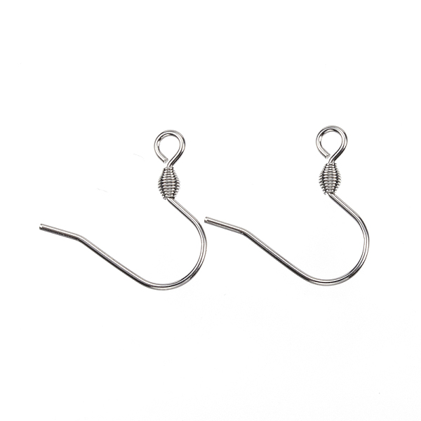 PandaHall 304 Stainless Steel Earring Hooks, with Horizontal Loop, Stainless Steel Color, 17x17.5x2.5mm, Hole: 2mm, Pin: 0.7mm 304 Stainless...
PandaHall 304 Stainless Steel Earring Hooks, with Horizontal Loop, Stainless Steel Color, 17x17.5x2.5mm, Hole: 2mm, Pin: 0.7mm 304 Stainless...