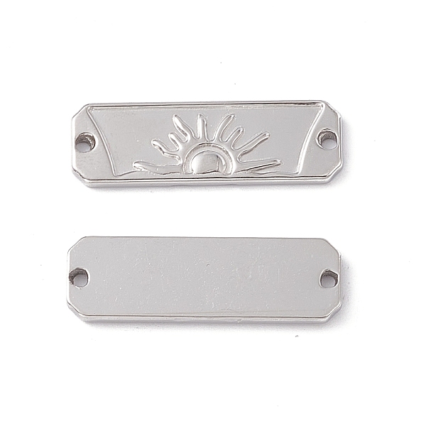 PandaHall 304 Stainless Steel Connector Charms, Rectangle Links with Sun Pattern, Stainless Steel Color, 30x10x2mm, Hole: 1.5mm 304...
PandaHall 304 Stainless Steel Connector Charms, Rectangle Links with Sun Pattern, Stainless Steel Color, 30x10x2mm, Hole: 1.5mm 304...
