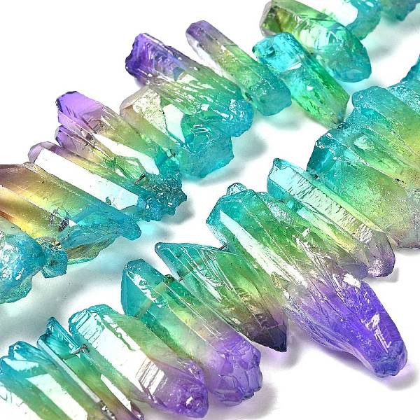 PandaHall Natural Quartz Crystal Dyed Beads Strands, Nuggets, Medium Orchid, 24~50x6~12x5~8mm, Hole: 1mm, about 47~50pcs/strand, 35~37cm...
PandaHall Natural Quartz Crystal Dyed Beads Strands, Nuggets, Medium Orchid, 24~50x6~12x5~8mm, Hole: 1mm, about 47~50pcs/strand, 35~37cm...