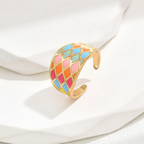 PandaHall Stainless Steel Open Cuff Rings, Colorful, Rhombus, No Size Stainless Steel Rhombus
PandaHall Stainless Steel Open Cuff Rings, Colorful, Rhombus, No Size Stainless Steel Rhombus