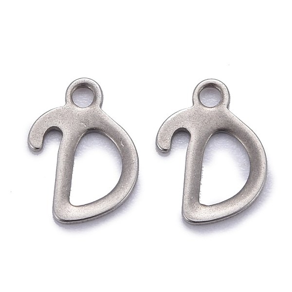 PandaHall 304 Stainless Steel Pendants, Alphabet, Stainless Steel Color, Letter.D, 11x8x1mm, Hole: 1.5mm 304 Stainless Steel Letter D
PandaHall 304 Stainless Steel Pendants, Alphabet, Stainless Steel Color, Letter.D, 11x8x1mm, Hole: 1.5mm 304 Stainless Steel Letter D