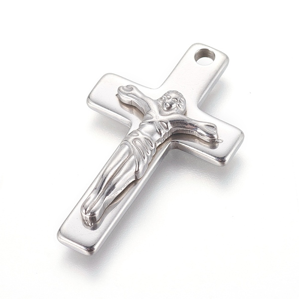 PandaHall 201 Stainless Steel Pendants, For Easter, Crucifix Cross, Stainless Steel Color, 36x22x5mm, Hole: 2.7mm 201 Stainless Steel Cross
PandaHall 201 Stainless Steel Pendants, For Easter, Crucifix Cross, Stainless Steel Color, 36x22x5mm, Hole: 2.7mm 201 Stainless Steel Cross