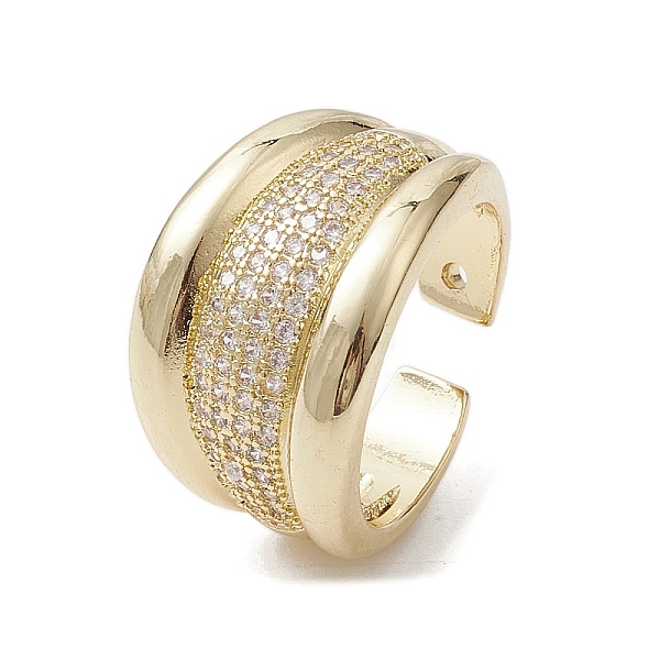 PandaHall Brass with Micro Pave Cubic Zirconia Adjustable Rings, Real 18K Gold Plated, Inner Diameter: 17.6mm Brass+Cubic Zirconia Clear
PandaHall Brass with Micro Pave Cubic Zirconia Adjustable Rings, Real 18K Gold Plated, Inner Diameter: 17.6mm Brass+Cubic Zirconia Clear