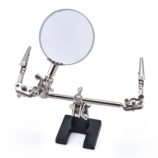 PandaHall Helping Hands Magnifier Stand, with 2.5X Magnifying Glass, Alligator Clips and 360 Degree Rotating Adjustable Locking Arms, for...
PandaHall Helping Hands Magnifier Stand, with 2.5X Magnifying Glass, Alligator Clips and 360 Degree Rotating Adjustable Locking Arms, for...