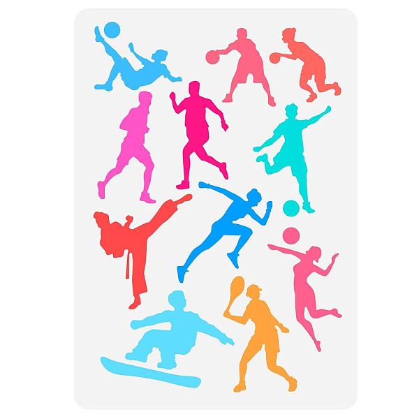 PandaHall FINGERINSPIRE Sports Character Stencil for Painting 8.3x11.7inch Large Basketball Football Baseball Volleyball Sports Drawing...
PandaHall FINGERINSPIRE Sports Character Stencil for Painting 8.3x11.7inch Large Basketball Football Baseball Volleyball Sports Drawing...