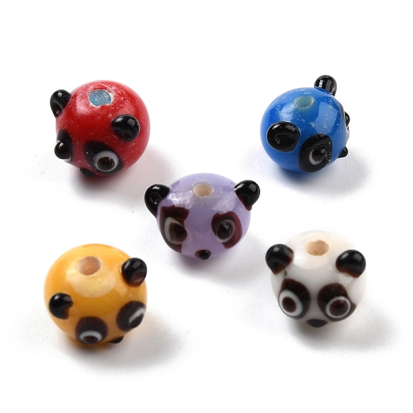 PandaHall Handmade Lampwork Beads, Panda Head, Mixed Color, 10~11x11~15x11~13mm, Hole: 2.6~2.8mm Lampwork Panda Multicolor
PandaHall Handmade Lampwork Beads, Panda Head, Mixed Color, 10~11x11~15x11~13mm, Hole: 2.6~2.8mm Lampwork Panda Multicolor