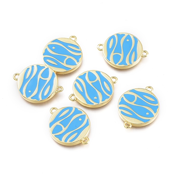 PandaHall Brass Enamel Links Connectos, Flat Round, Real 18K Gold Plated, Light Sky Blue, 19.5x15x2mm, Hole: 1.4mm Brass+Enamel Flat Round...
PandaHall Brass Enamel Links Connectos, Flat Round, Real 18K Gold Plated, Light Sky Blue, 19.5x15x2mm, Hole: 1.4mm Brass+Enamel Flat Round...