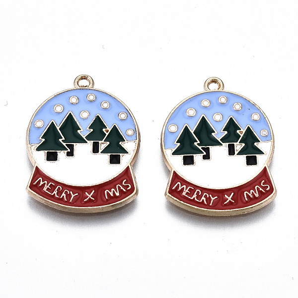 PandaHall Eco-Friendly Alloy Enamel Pendants, Cadmium Free & Lead Free & Nickel Free, Crystal Ball with Word Merry Christmas, Light Gold...
PandaHall Eco-Friendly Alloy Enamel Pendants, Cadmium Free & Lead Free & Nickel Free, Crystal Ball with Word Merry Christmas, Light Gold...