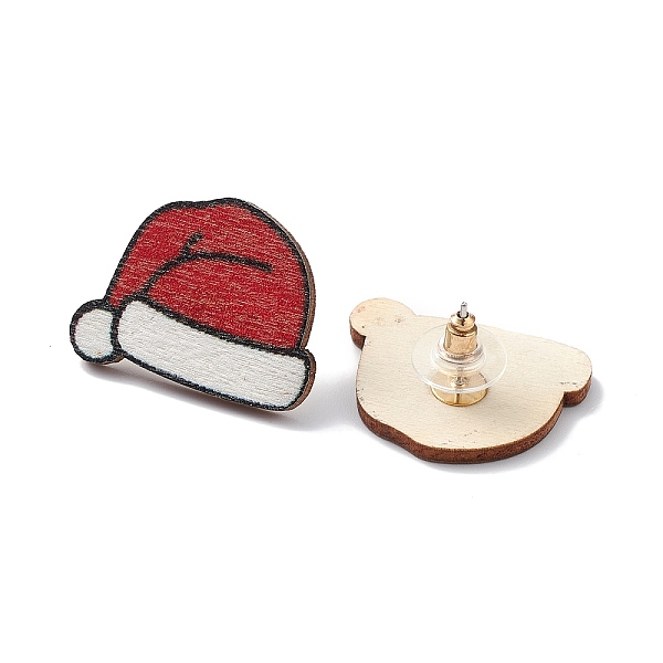 PandaHall Christmas Printed Wooden Stud Earrings, with 316 Stainless Steel Pins for Women, Hat, 21x28mm, Pin: 0.7mm Wood Hat Red
PandaHall Christmas Printed Wooden Stud Earrings, with 316 Stainless Steel Pins for Women, Hat, 21x28mm, Pin: 0.7mm Wood Hat Red