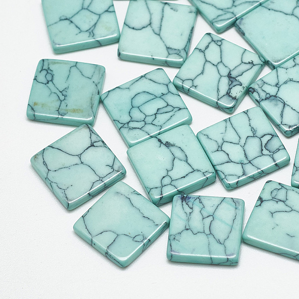 PandaHall Synthetic Turquoise Cabochons, Dyed, Square, Pale Turquoise, 12x12x2mm Synthetic Turquoise Square Cyan
PandaHall Synthetic Turquoise Cabochons, Dyed, Square, Pale Turquoise, 12x12x2mm Synthetic Turquoise Square Cyan