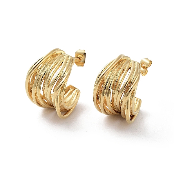 PandaHall Vacuum Plating 304 Stainless Steel Stud Earrings, Split Earrings, Half Hoop Earrings, Golden, 19.5x12.5mm 304 Stainless Steel
PandaHall Vacuum Plating 304 Stainless Steel Stud Earrings, Split Earrings, Half Hoop Earrings, Golden, 19.5x12.5mm 304 Stainless Steel