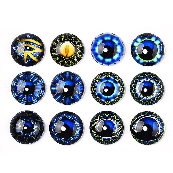 PandaHall Glass Cabochons, Half Round with Eye, Kaleidoscope, Mixed Color, 20x6.5mm. Glass Half Round Multicolor
PandaHall Glass Cabochons, Half Round with Eye, Kaleidoscope, Mixed Color, 20x6.5mm. Glass Half Round Multicolor