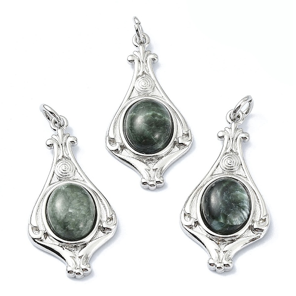 PandaHall Rack Plating Brass Rhombus Pendants, Natural Seraphinite Charms, Lead Free & Cadmium Free, Platinum, 30x15x5mm, Hole: 3mm...
PandaHall Rack Plating Brass Rhombus Pendants, Natural Seraphinite Charms, Lead Free & Cadmium Free, Platinum, 30x15x5mm, Hole: 3mm...