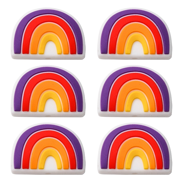 PandaHall 6Pcs Food Grade Eco-Friendly Silicone Focal Beads, Chewing Beads For Teethers, DIY Nursing Necklaces Making, Rainbow Shaped...
PandaHall 6Pcs Food Grade Eco-Friendly Silicone Focal Beads, Chewing Beads For Teethers, DIY Nursing Necklaces Making, Rainbow Shaped...