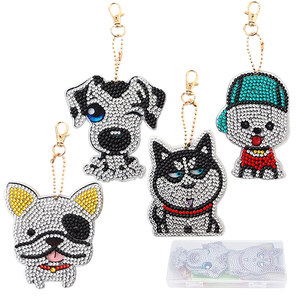 PandaHall SUNNYCLUE 1 Box DIY 4Pcs Dog Diamond Art Key Chains Bulldog 5D Full Drilled Double Sided Diamond Art Painting Keychain Pet Puppy..., Multicolor
PandaHall SUNNYCLUE 1 Box DIY 4Pcs Dog Diamond Art Key Chains Bulldog 5D Full Drilled Double Sided Diamond Art Painting Keychain Pet Puppy..., Multicolor