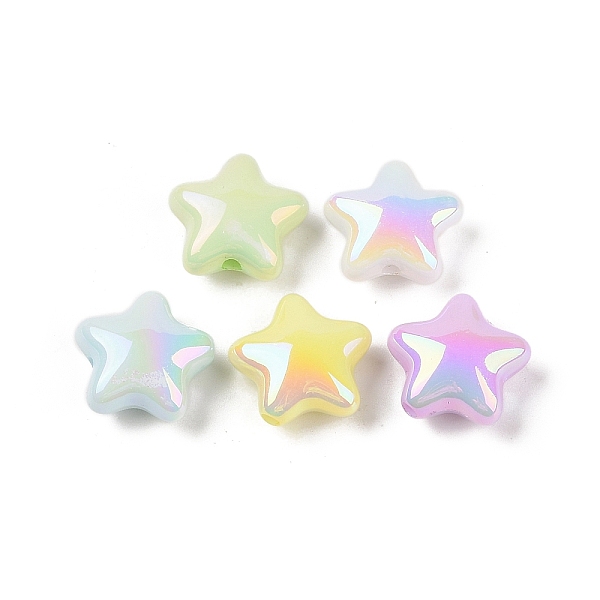 PandaHall UV Plating Opaque Acrylic Beads, Star, Mixed Color, 20x21.5x10.5mm, Hole: 2.5mm Acrylic Star Multicolor
PandaHall UV Plating Opaque Acrylic Beads, Star, Mixed Color, 20x21.5x10.5mm, Hole: 2.5mm Acrylic Star Multicolor
