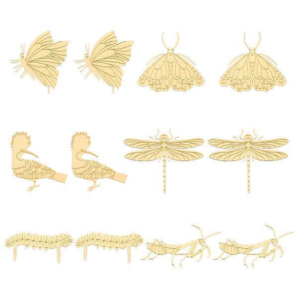 PandaHall Blank Brass Plant Labels, for Seed Potting, Herbs, Flowers, Vegetables, Bird, Insects, 24~61x38~60x0.5mm, 6 style, 2pcs/style...
PandaHall Blank Brass Plant Labels, for Seed Potting, Herbs, Flowers, Vegetables, Bird, Insects, 24~61x38~60x0.5mm, 6 style, 2pcs/style...
