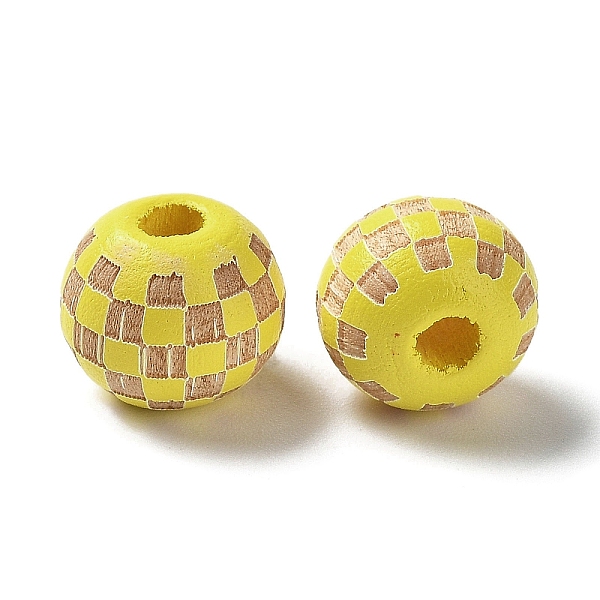 PandaHall Wood Laser Engraved Tartan Beads, Round, Dyed, for DIY Craft, Yellow, 9.5~10x8.5mm, Hole: 3mm Schima Wood Round Yellow
PandaHall Wood Laser Engraved Tartan Beads, Round, Dyed, for DIY Craft, Yellow, 9.5~10x8.5mm, Hole: 3mm Schima Wood Round Yellow