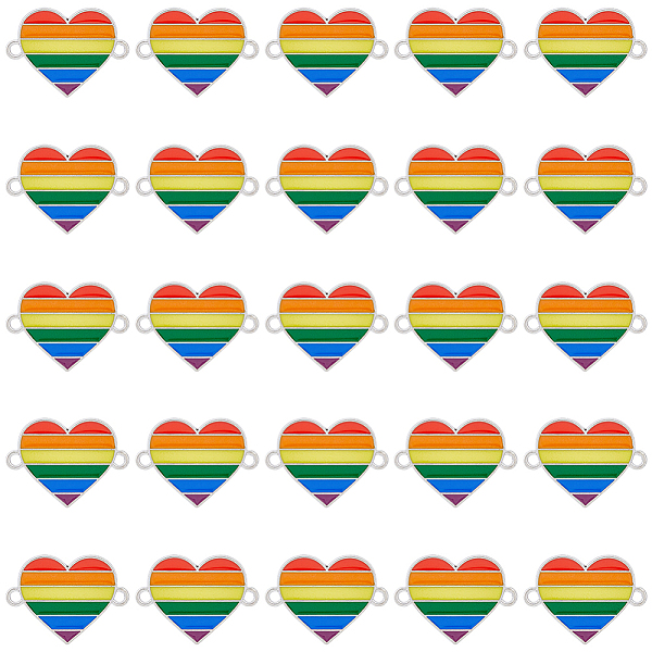 PandaHall HOBBIESAY 30Pcs Rainbow Color Alloy Enamel Connector Charms, Heart Links, Cadmium Free & Nickel Free & Lead Free, Platinum...
PandaHall HOBBIESAY 30Pcs Rainbow Color Alloy Enamel Connector Charms, Heart Links, Cadmium Free & Nickel Free & Lead Free, Platinum...