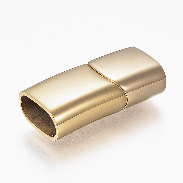 PandaHall 304 Stainless Steel Magnetic Clasps with Glue-in Ends, Rectangle, Golden, 29x14x8mm, Hole: 6.5x12mm 304 Stainless Steel Rectangle
PandaHall 304 Stainless Steel Magnetic Clasps with Glue-in Ends, Rectangle, Golden, 29x14x8mm, Hole: 6.5x12mm 304 Stainless Steel Rectangle