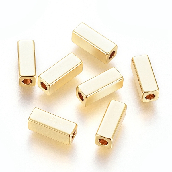 PandaHall Brass Beads, Long-Lasting Plated, Cuboid, Real 18K Gold Plated, 8x3x3mm, Hole: 1.6mm Brass Cuboid
PandaHall Brass Beads, Long-Lasting Plated, Cuboid, Real 18K Gold Plated, 8x3x3mm, Hole: 1.6mm Brass Cuboid