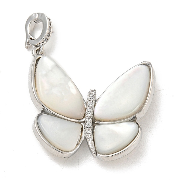 PandaHall Brass Micro Pave Clear Cubic Zirconia Pendants, with white Shell, Butterfly Charms, Real Platinum Plated, 27.5x26x5.5mm, Hole...
PandaHall Brass Micro Pave Clear Cubic Zirconia Pendants, with white Shell, Butterfly Charms, Real Platinum Plated, 27.5x26x5.5mm, Hole...