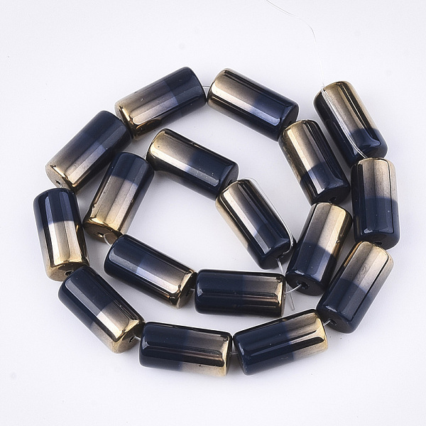 PandaHall Half Electroplate Opaque Glass Beads Strands, Column, Black, 19.5~20x10mm, Hole: 1.4mm, about 17pcs/strand, 13.38 inch Glass...
PandaHall Half Electroplate Opaque Glass Beads Strands, Column, Black, 19.5~20x10mm, Hole: 1.4mm, about 17pcs/strand, 13.38 inch Glass...