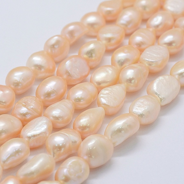 PandaHall Natural Cultured Freshwater Pearl Beads Strands, Potato, PeachPuff, 10~15x9.5~11x6.5~10mm, Hole: 0.2mm, about 32pcs/strand, 14.1..., Brown
PandaHall Natural Cultured Freshwater Pearl Beads Strands, Potato, PeachPuff, 10~15x9.5~11x6.5~10mm, Hole: 0.2mm, about 32pcs/strand, 14.1..., Brown