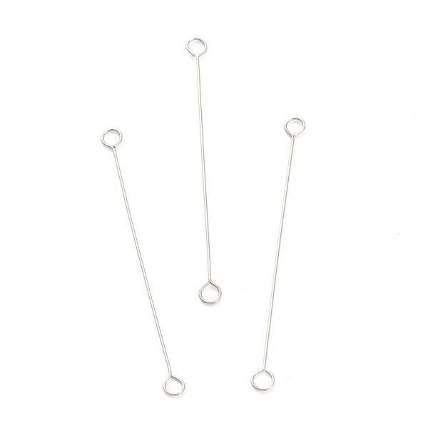 PandaHall 316 Surgical Stainless Steel Eye Pins, Double Sided Eye Pins, Stainless Steel Color, 35x2.5x0.4mm, Hole: 1.6mm 316 Surgical...
PandaHall 316 Surgical Stainless Steel Eye Pins, Double Sided Eye Pins, Stainless Steel Color, 35x2.5x0.4mm, Hole: 1.6mm 316 Surgical...
