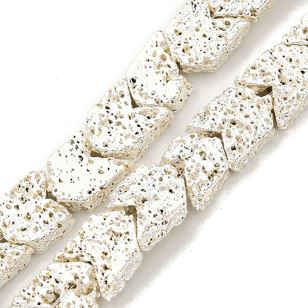 PandaHall Electroplated Natural Lava Rock Beads Strands, Arrow, Silver Plated, 7~8x6~7x2.5~3mm, Hole: 1mm, about 63pcs/strand, 15.98''...
PandaHall Electroplated Natural Lava Rock Beads Strands, Arrow, Silver Plated, 7~8x6~7x2.5~3mm, Hole: 1mm, about 63pcs/strand, 15.98''...