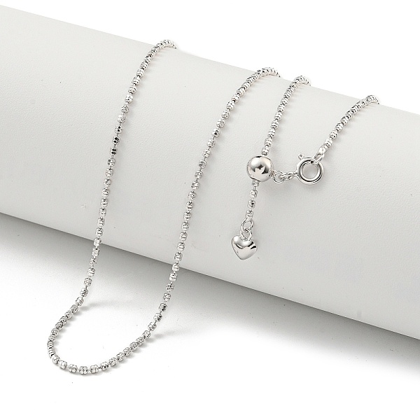 PandaHall 925 Sterling Silver Necklaces, Real Platinum Plated, 19.88 inch(50.5cm) Sterling Silver
PandaHall 925 Sterling Silver Necklaces, Real Platinum Plated, 19.88 inch(50.5cm) Sterling Silver
