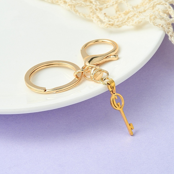PandaHall 304 Stainless Steel Initial Letter Key Charm Keychains, with Alloy Clasp, Golden, Letter G, 8.8cm Stainless Steel Letter G
PandaHall 304 Stainless Steel Initial Letter Key Charm Keychains, with Alloy Clasp, Golden, Letter G, 8.8cm Stainless Steel Letter G