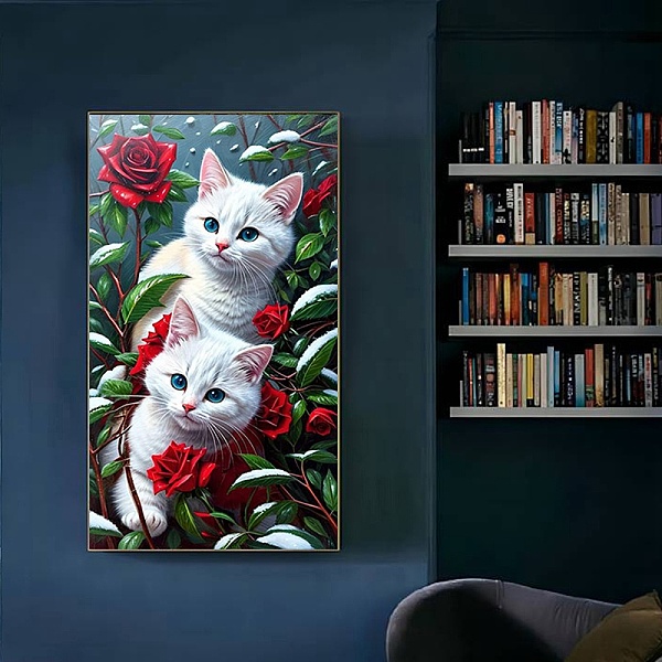 PandaHall DIY Diamond Painting Stickers Kits For Kids, including Resin Rhinestone, Diamond Sticky Pen, Tray Plate, Glue Clay, Cat Shape..., White
PandaHall DIY Diamond Painting Stickers Kits For Kids, including Resin Rhinestone, Diamond Sticky Pen, Tray Plate, Glue Clay, Cat Shape..., White