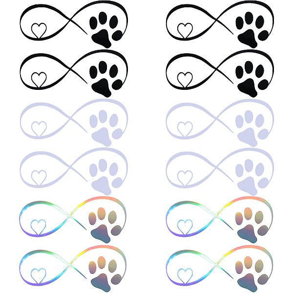 PandaHall Gorgecraft 15 Sheets 3 Colors Infinity & Heart & Dog Paw Print PVC Waterproof Car Stickers, Reflective Self-Adhesive Decals, for..., Multicolor
PandaHall Gorgecraft 15 Sheets 3 Colors Infinity & Heart & Dog Paw Print PVC Waterproof Car Stickers, Reflective Self-Adhesive Decals, for..., Multicolor