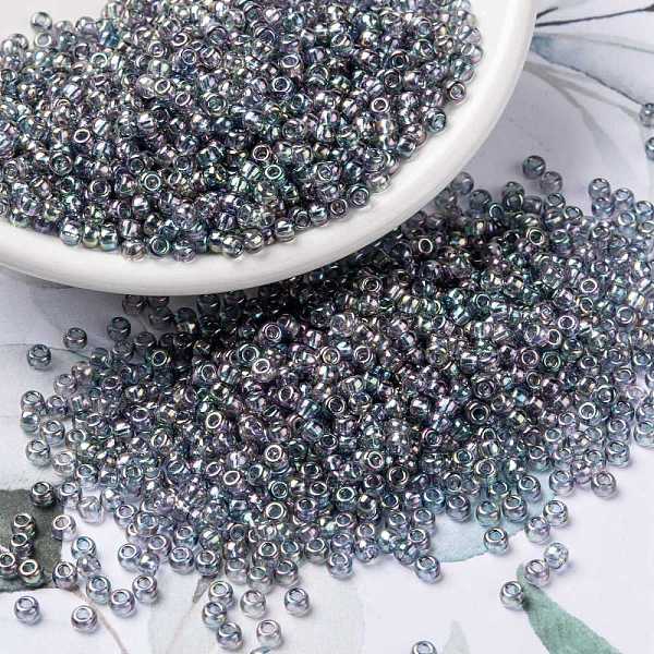 PandaHall MIYUKI Round Rocailles Beads, Japanese Seed Beads, (RR2444) Transparent Blue Gray Rainbow Gold Luster, 8/0, 3mm, Hole: 1mm, about...
PandaHall MIYUKI Round Rocailles Beads, Japanese Seed Beads, (RR2444) Transparent Blue Gray Rainbow Gold Luster, 8/0, 3mm, Hole: 1mm, about...