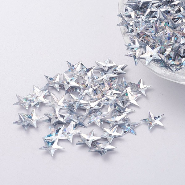 PandaHall Ornament Accessories Plastic Paillette/Sequins Beads, Star, Silver, 10x10x0.8mm, Hole: 1mm Plastic Star Silver
PandaHall Ornament Accessories Plastic Paillette/Sequins Beads, Star, Silver, 10x10x0.8mm, Hole: 1mm Plastic Star Silver