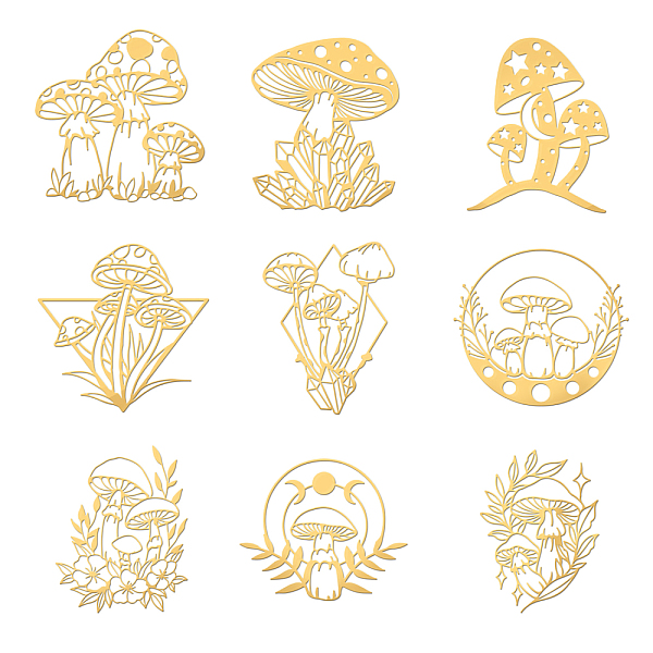 PandaHall Olycraft 9Pcs 9 Styles Custom Carbon Steel Self-adhesive Picture Stickers, Golden, Mushroom Pattern, 40x40mm, 1pc/style Carbon...
PandaHall Olycraft 9Pcs 9 Styles Custom Carbon Steel Self-adhesive Picture Stickers, Golden, Mushroom Pattern, 40x40mm, 1pc/style Carbon...