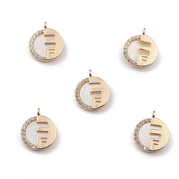 PandaHall Natural Freshwater Shell Letter Charms, Flat Round with Letter.F, with Brass Crystal Rhinestone Findings, Light Gold, 12.5x10x2mm...
PandaHall Natural Freshwater Shell Letter Charms, Flat Round with Letter.F, with Brass Crystal Rhinestone Findings, Light Gold, 12.5x10x2mm...