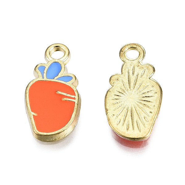 PandaHall Alloy Enamel Pendants, Cadmium Free & Lead Free, Light Gold, Carrot, Orange Red, 17x8.5x1.5mm, Hole: 1.8mm Alloy+Enamel Vegetables
PandaHall Alloy Enamel Pendants, Cadmium Free & Lead Free, Light Gold, Carrot, Orange Red, 17x8.5x1.5mm, Hole: 1.8mm Alloy+Enamel Vegetables