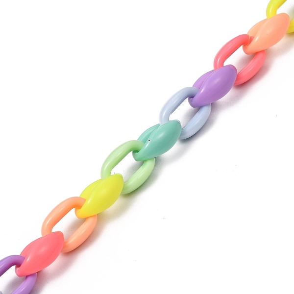 PandaHall Handmade Acrylic Cable Chains, for Handbag Chain Making, Colorful, 16x11x6.5mm, 39.37 inch(1m)/strand Acrylic
PandaHall Handmade Acrylic Cable Chains, for Handbag Chain Making, Colorful, 16x11x6.5mm, 39.37 inch(1m)/strand Acrylic
