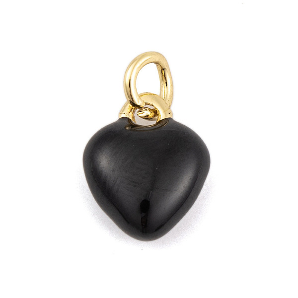 PandaHall Rack Plating Brass Enamel Pendants, with Jump Ring, Cadmium Free & Lead Free, Long-Lasting Plated, Real 18K Gold Plated, Heart..., Black
PandaHall Rack Plating Brass Enamel Pendants, with Jump Ring, Cadmium Free & Lead Free, Long-Lasting Plated, Real 18K Gold Plated, Heart..., Black
