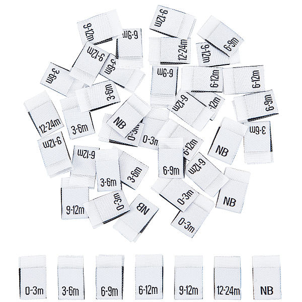PandaHall 280Pcs 7 Style Neonatal Month Clothing Labels Size, Polyester Garment Accessories, Rectangle, White, 40x13x0.2mm, 40pcs/style...
PandaHall 280Pcs 7 Style Neonatal Month Clothing Labels Size, Polyester Garment Accessories, Rectangle, White, 40x13x0.2mm, 40pcs/style...