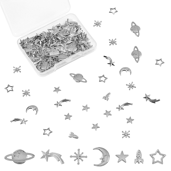 PandaHall Olycraft Zinc Alloy Links, Open Back Bezel, For DIY UV Resin, Epoxy Resin, Pressed Flower Jewelry, Star, Asterism, Rocket, Moon...
PandaHall Olycraft Zinc Alloy Links, Open Back Bezel, For DIY UV Resin, Epoxy Resin, Pressed Flower Jewelry, Star, Asterism, Rocket, Moon...