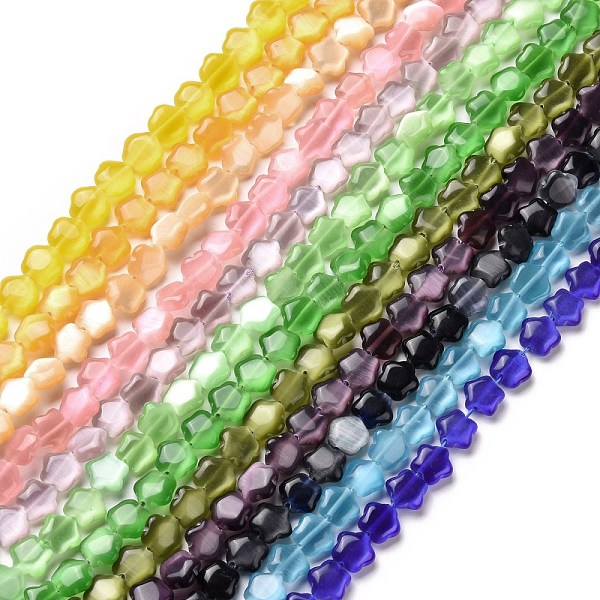 PandaHall Cat Eye Beads Strands, Star, Mixed Color, 9.5x10x4mm, Hole: 1mm, about 41~42Pcs/strand, 14.37~14.57 inch(36.5~37cm) Glass Star..., Multicolor
PandaHall Cat Eye Beads Strands, Star, Mixed Color, 9.5x10x4mm, Hole: 1mm, about 41~42Pcs/strand, 14.37~14.57 inch(36.5~37cm) Glass Star..., Multicolor