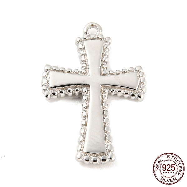 PandaHall Rhodium Plated 925 Sterling Silver Pendants, Cross Charms, with S925 Stamp, Real Platinum Plated, 18x12.5x2mm, Hole: 1mm Sterling...
PandaHall Rhodium Plated 925 Sterling Silver Pendants, Cross Charms, with S925 Stamp, Real Platinum Plated, 18x12.5x2mm, Hole: 1mm Sterling...