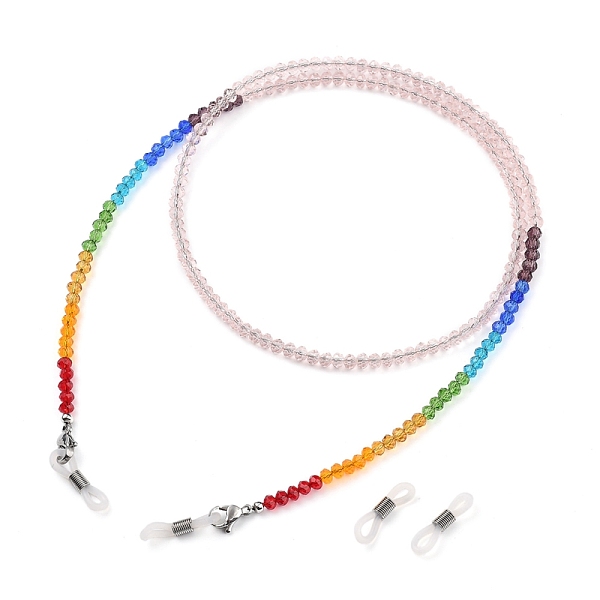 PandaHall Chakra Eyeglasses Chains, Neck Strap for Eyeglasses, with Faceted Rondelle Transparent Glass Beads and 304 Stainless Steel Lobster..., Pink
PandaHall Chakra Eyeglasses Chains, Neck Strap for Eyeglasses, with Faceted Rondelle Transparent Glass Beads and 304 Stainless Steel Lobster..., Pink